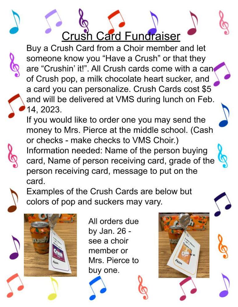 Crush Card Fundraiser