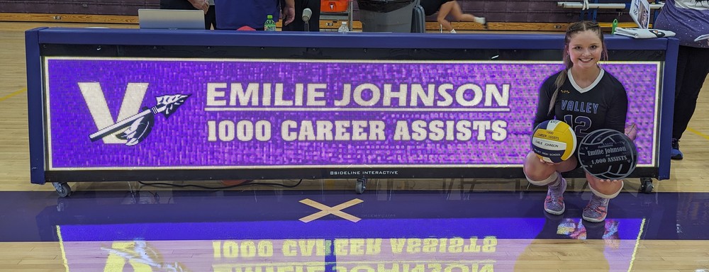Emilie Johnson Reaches 1000 Career Assists